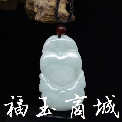 广东天然翡翠豆青生肖马挂饰 品质与文化的完美结合